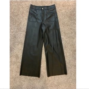 Zara Faux Leather Pants